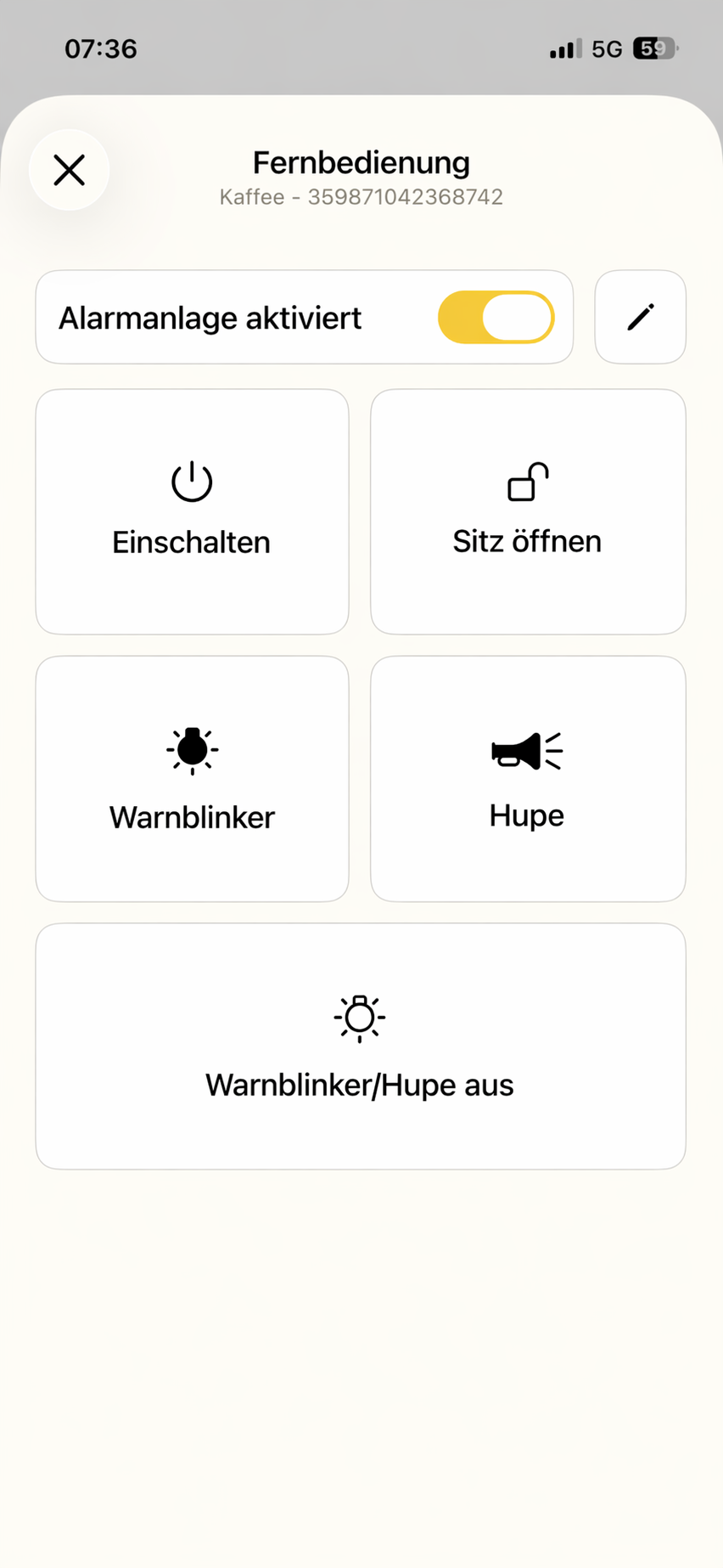 Control essential scooter functions remotely with a single tap.
